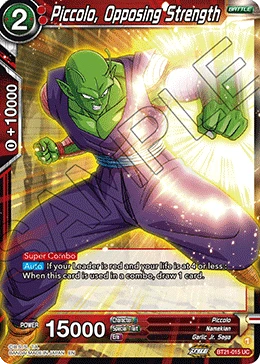 Piccolo, Opposing Strength BT21-015 card