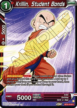 Krillin, Student Bonds BT21-018 card