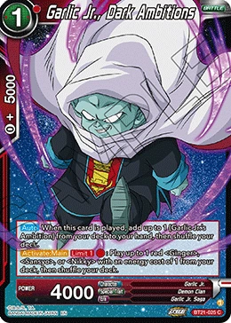 Garlic Jr., Dark Ambitions BT21-025 card