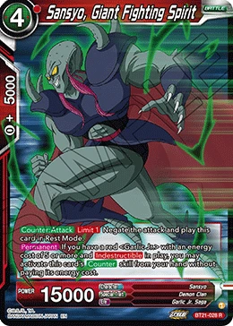 Sansyo, Giant Fighting Spirit BT21-028 card