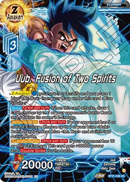 Uub, Fusion of Two Spirits BT21-036 card