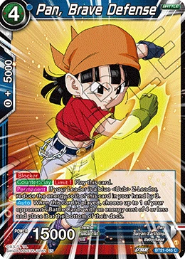 Pan, Brave Defense BT21-045 card