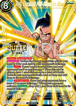 Uub, Focused Full-Strength Blow BT21-051_PR card