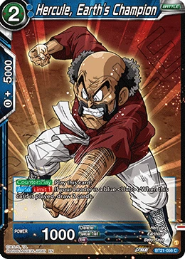 Hercule, Earth’s Champion BT21-056 Dragon Ball Masters card