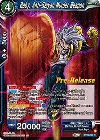 Baby, Anti-Saiyan Murder Weapon BT21-061 Dragon Ball Masters card, Promo