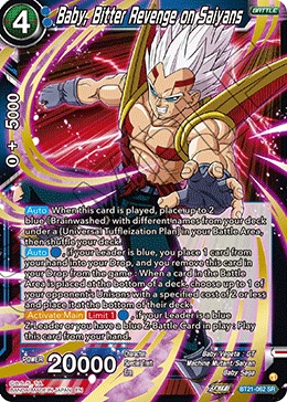 Baby, Bitter Revenge on Saiyans BT21-062 card