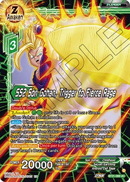 SS2 Son Gohan, Trigger to Fierce Rage BT21-069 card