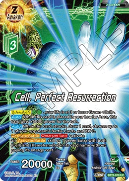 Cell, Perfect Resurrection BT21-070 Dragon Ball Masters card