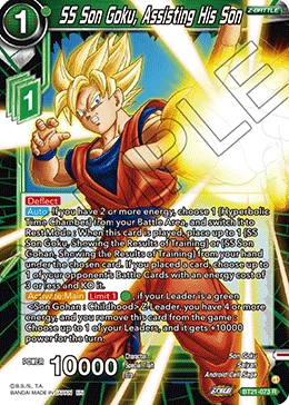 SS Son Goku, Assisting His Son BT21-073 card