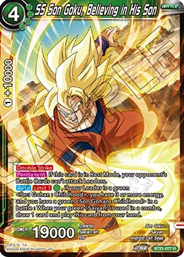 SS Son Goku, Believing in His Son BT21-077 card