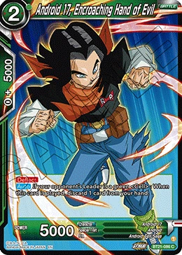 Android 17, Encroaching Hand of Evil BT21-086 card