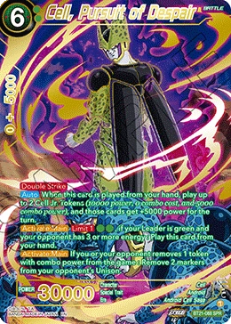 Cell, Pursuit of Despair BT21-088 Dragon Ball Masters card