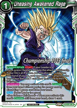 Uneasing Awakened Rage BT21-097_PR card