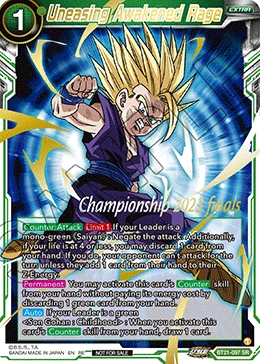 Uneasing Awakened Rage BT21-097_PR02 card