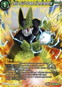 Cell’s Full-Power Kamehameha BT21-098 Dragon Ball Masters card, Promo