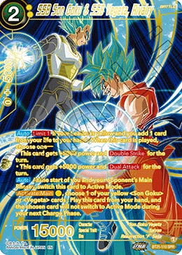 SSB Son Goku & SSB Vegeta, Rivalry BT21-110_SPR card