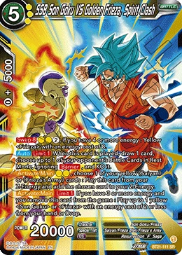 SSB Son Goku VS Golden Frieza, Spirit Clash BT21-111 card