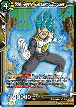 SSB Vegeta, Unceasing Progress BT21-112 card