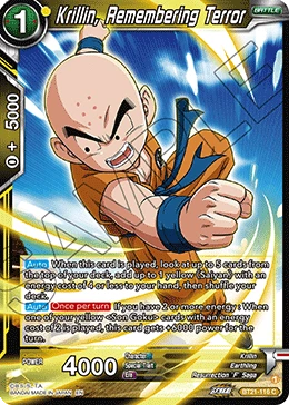 Krillin, Remembering Terror BT21-116 card