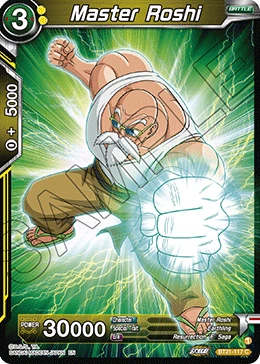 Master Roshi BT21-117 card