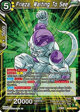 Frieza, Waiting To See BT21-121 card