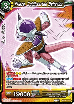 Frieza, Coldhearted Behavior BT21-124 card