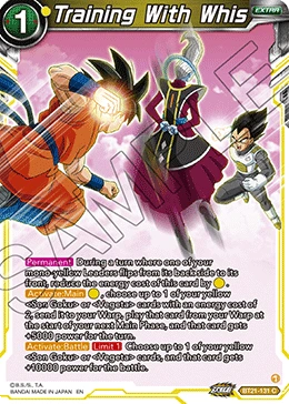 Training With Whis BT21-131 card
