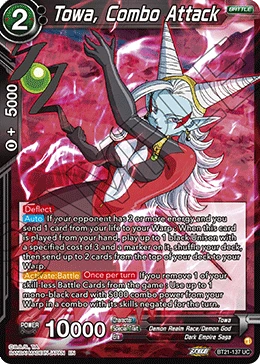Towa, Combo Attack BT21-137 Dragon Ball Masters card