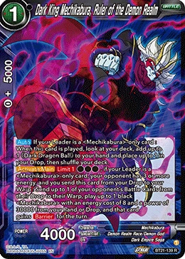 Dark King Mechikabura, Ruler of the Demon Realm BT21-139 card