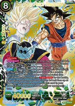 Son Goku, Peace Resolution BT21-148 card