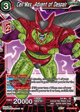 Cell Max, Advent of Despair BT22-005 Dragon Ball Masters card