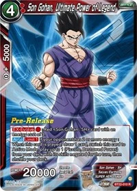 Son Gohan, Ultimate Power of Legend BT22-010 Dragon Ball Masters card, Promo