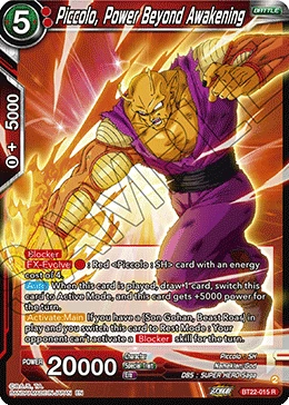 Piccolo, Power Beyond Awakening BT22-015 card