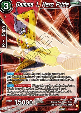Gamma 1, Hero Pride BT22-019 card