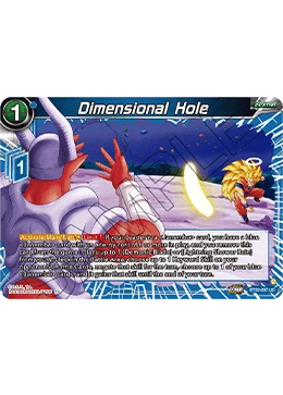 Dimensional Hole BT22-037 Dragon Ball Masters card, Prerelease