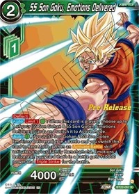 SS Son Goku, Emotions Delivered BT22-057 Dragon Ball Masters card, Promo