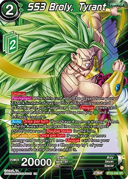 SS3 Broly, Tyrant BT22-058 card