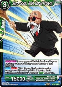 Master Roshi, Turtle School Patriarch BT22-062 card