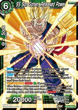 SS Son Gohan, Released Power BT22-063 card