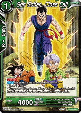 Son Gohan, Close Call BT22-065 card