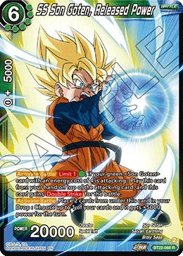 SS Son Goten, Released Power BT22-068 card