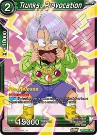 Trunks, Provocation BT22-071 Dragon Ball Masters card, Promo
