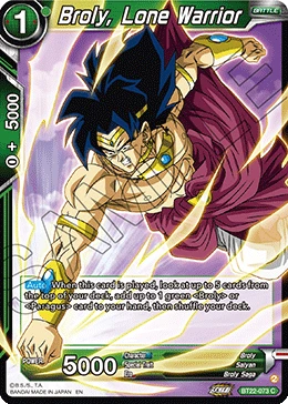 Broly, Lone Warrior BT22-073 card