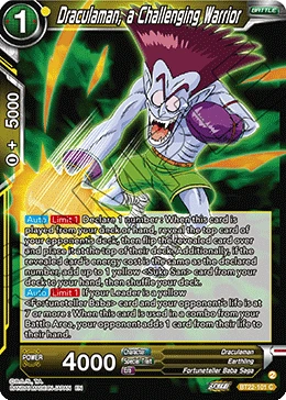 Draculaman, a Challenging Warrior BT22-101 card
