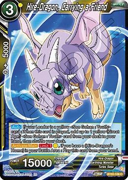 Hire-Dragon, Carrying a Friend BT22-106 card