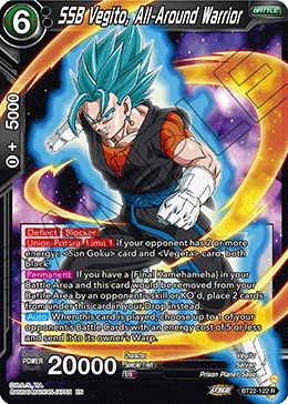 SSB Vegito, All-Around Warrior BT22-122 card