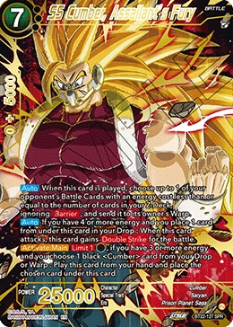 SS Cumber, Assailant’s Fury BT22-127 Dragon Ball Masters card