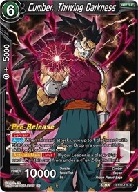Cumber, Thriving Darkness BT22-128 Dragon Ball Masters card, Promo
