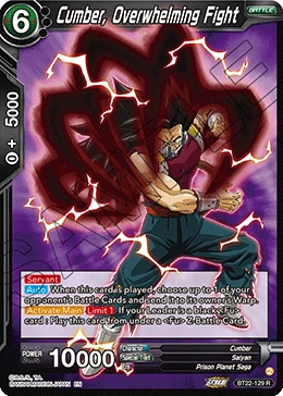 Cumber, Overwhelming Fight BT22-129 card