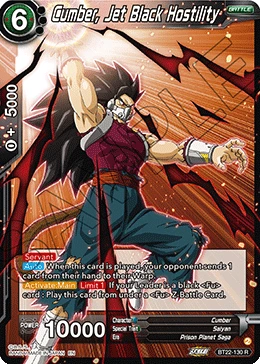 Cumber, Jet Black Hostility BT22-130 card